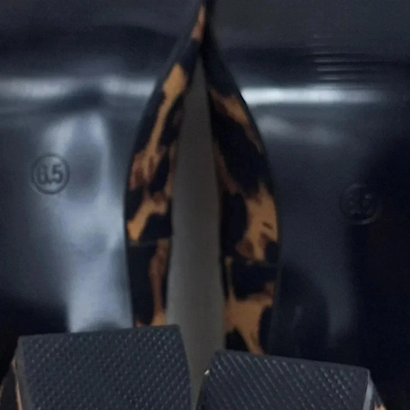 IDIFU Ro 3 Sara Leopard Chunky Block Heel Pump Round Toe 6 5 - Picture 6 of 9